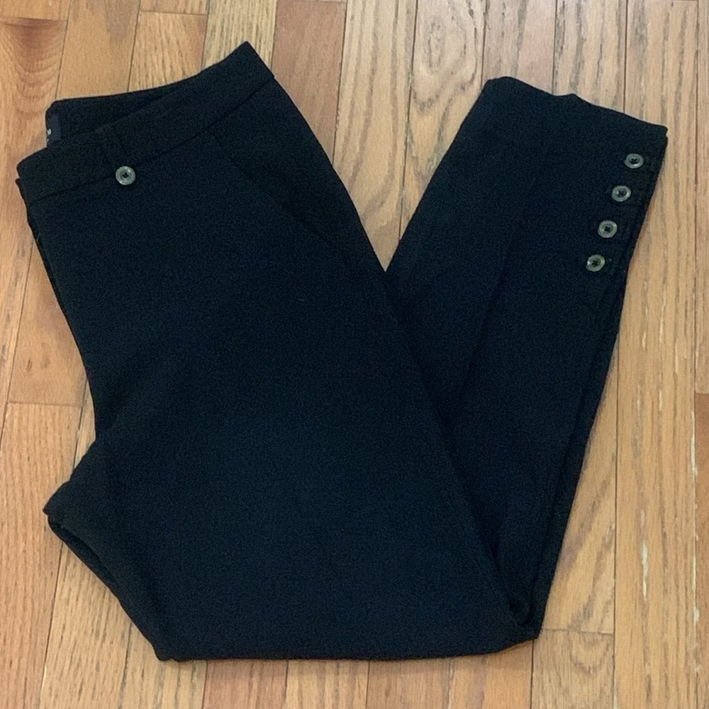 Women’s White House Black Market The Slim Ankle Black Pants Size 6 EUC